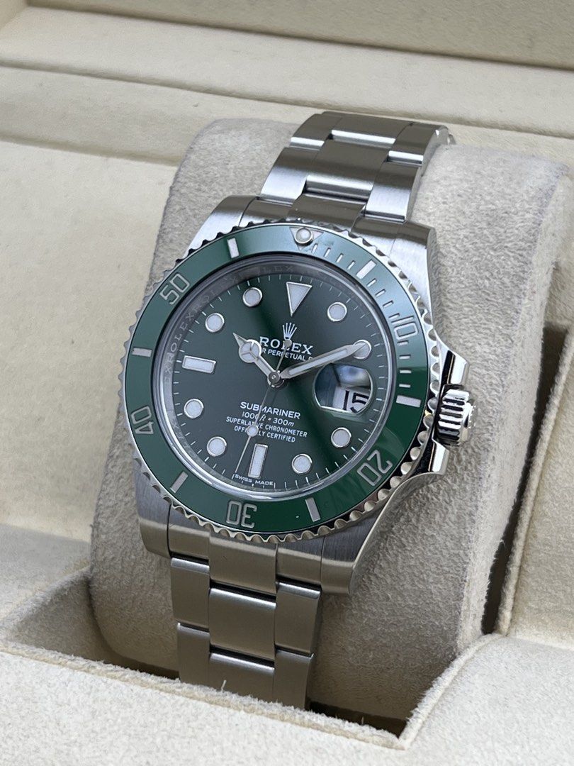 Rolex Submariner 40 ‘Hulk’ 2019 (Category: Luxury Watches) located in Makati City. Submitted by tpx.ph (Listing ID 1469101461, Image 1). Description: Rolex Submariner 40 ‘Hulk’ 2019 1.2M Cash Price 116610LV Good Condition Complete Set.