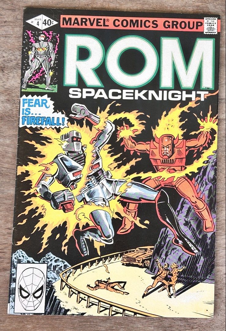 ROM Spaceknight #4 - Marvel Comics (Category: Comics & Manga) located in Mandaluyong City. Submitted by collectorsobsessions (Listing ID 1469122277, Image 1). Description: - Comic in Very Good condition. - With some spine ticks. - PRICE: P300.