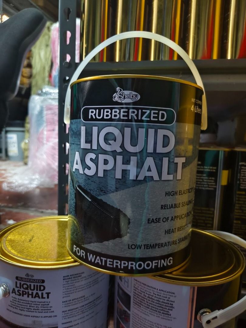 Rubberized Liquid Asphalt Specs: 4liters (Category: Home Improvement Tools & Accessories) located in Manila. Submitted by 09171479278_elsie. (Listing ID 1468946321, Image 3). Description: Rubberized Liquid Asphalt Specs: 4liters.