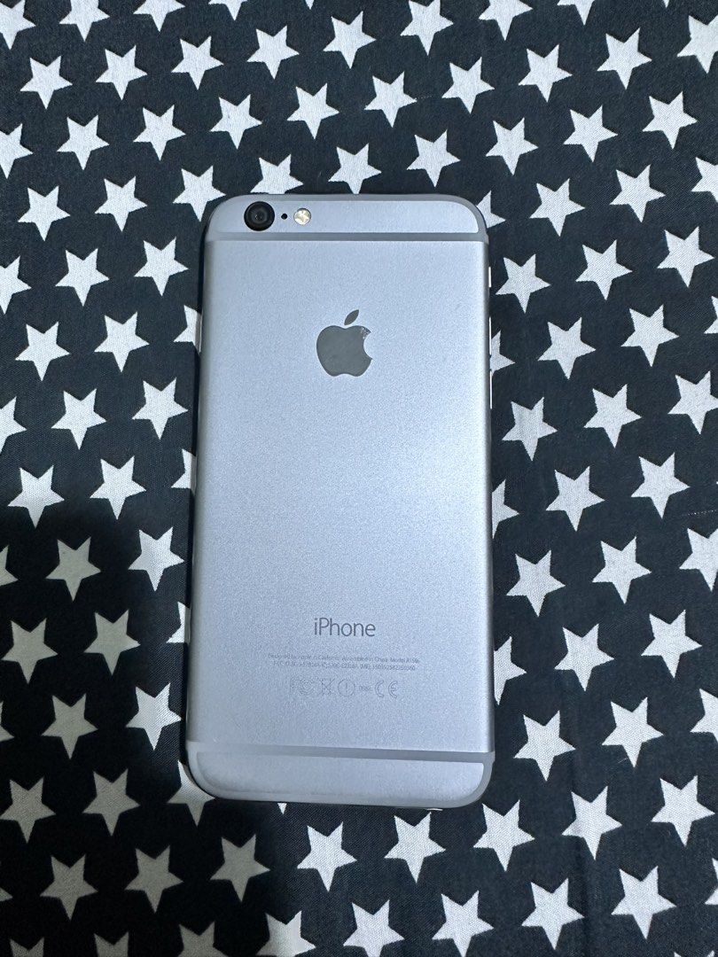 RUSH SALE: Pre-owned iPhone 6 (16gb) (Space Grey) (Category: iPhone 6 Series) located in Caloocan City. Submitted by allenssix (Listing ID 1469027607, Image 2). Description: Pre-owned iPhone 6, 16GB in Space Grey. Perfect budget or backup phone! Comes with a free box, charger and wired earbuds. For only ₱1,800. PM me if wanted to negotiate :) Shipping: SDD within Metro Manila (SF shouldered by Buyer) Meet up (On Thursdays only) - Around Araneta C