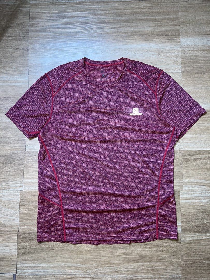 SALOMON TRAIL RUNNING TSHIRT (Category: Activewear) located in Cebu City. Submitted by gaston_roux (Listing ID 1468944661, Image 1). Description: 21x28 No issue kaya pa til 22 inch width Good as new.