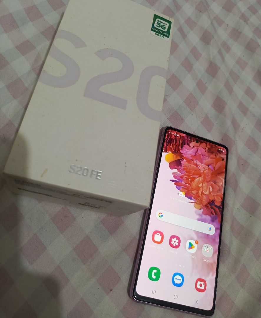 Samsung S20FE (Category: Samsung) located in Manila. Submitted by nel_802.11 (Listing ID 1468947611, Image 1). Description: Pink Samsung S20FE Lady owned, slightly used, well maintained, Unit with box. ROM 128GB RAM 8GB .