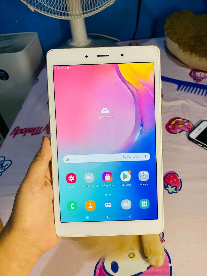 SAMSUNG TAB A 8.0 WITH SIM (Category: Android) located in Cavite. Submitted by annas.gadget.corner (Listing ID 1468981394, Image 1). Description: SAMSUNG TAB A 8.0 2/32 WITH SIM NO ISSUE GASGAS LANG RUSH RUSH 2,800 FIX PASS SA TATAWAD UNIT CORD ONLY 8 INCHES 2GB RAM 32GB ROM MALINAW BOTH CAM MATAGAL MALOWBAT CHECK TO SAWA UPON NA MEET UP SALAWAG MEET UP ADD DELIVERY.