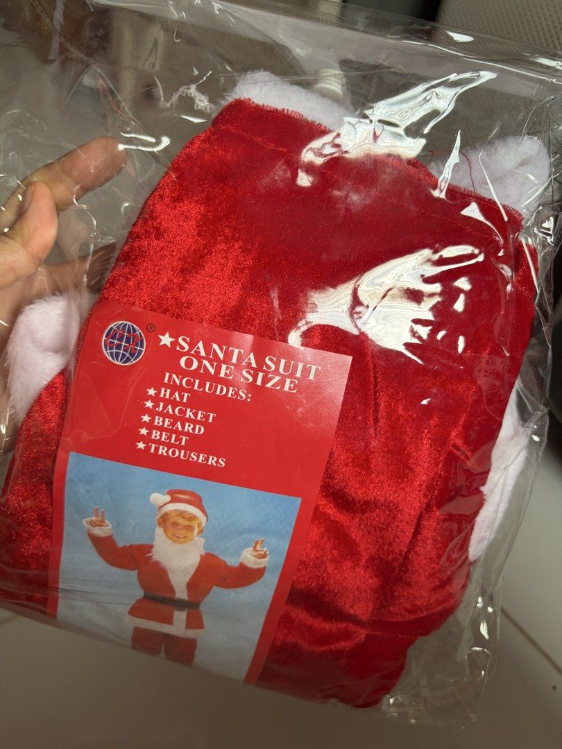 Santa Kids Suite One size (Category: Babies & Kids Fashion) located in Quezon City. Submitted by mmiyah27 (Listing ID 1468997289, Image 3). Description: Santa Kids Suite (negotiable) 3-7 years old -Hat -Jacket -Beard -Belt -Trousers.