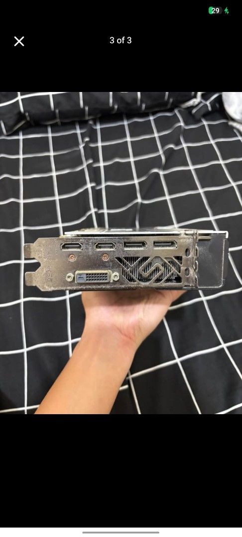 Sapphire Nitro+ RX580 8GB (2304SP) (Category: Computer Parts) located in Caloocan City. Submitted by jantedmack05368 (Listing ID 1469019252, Image 3). Description: spare gpu, with minimal scratches can do test slightly nego.