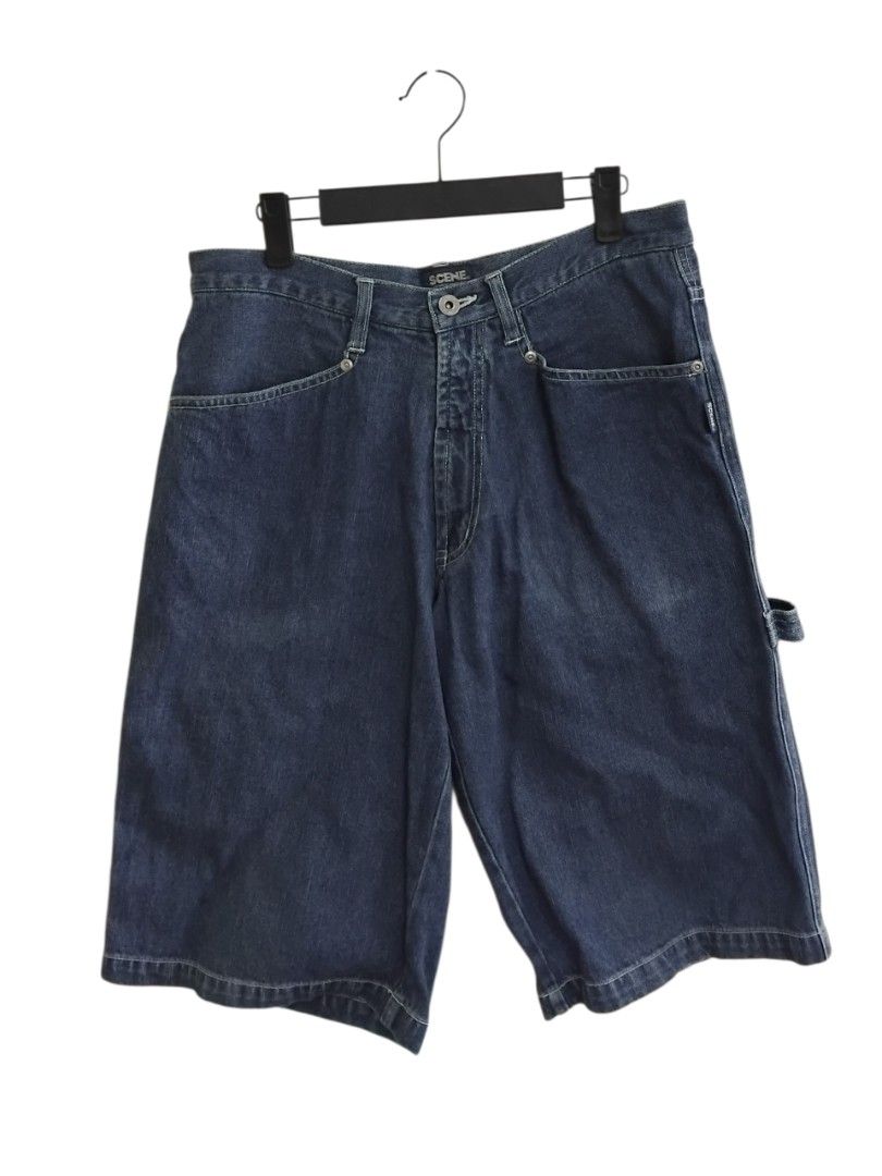 Scene Denim Carpenter Work Shorts (Category: Shorts) located in Pasig City. Submitted by hustlexcurate (Listing ID 1469003849, Image 2). Description: Scene Denim Carpenter Work Shorts Size MEDIUM Dimensions; Waist: 32 inches Lenght: 24 inches.