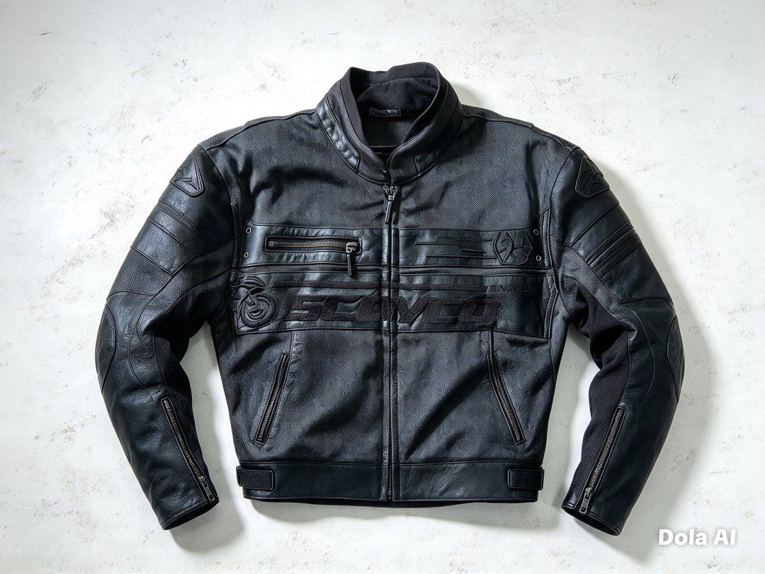 Scooyco Black Leather Motorcycle Riding Jacket (Category: Coats, Jackets and Outerwear) located in Aroroy. Submitted by mahinaanlangs (Listing ID 1469039758, Image 2). Description: Scoyco Jacket Medium Length:25 Width:20 Excellent Condition 2500+Sf.