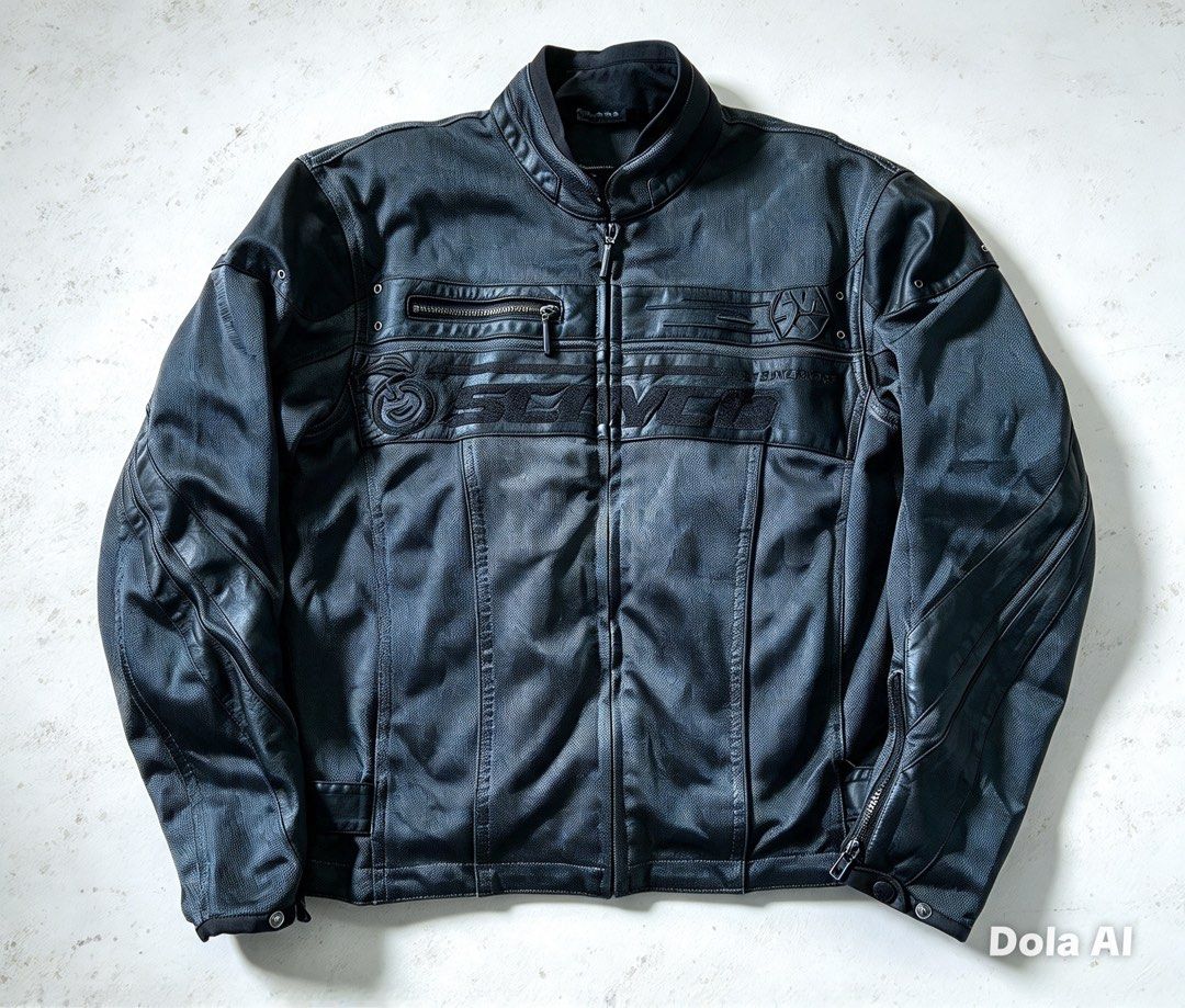 Scooyco Black Leather Motorcycle Riding Jacket (Category: Coats, Jackets and Outerwear) located in Aroroy. Submitted by mahinaanlangs (Listing ID 1469039758, Image 1). Description: Scoyco Jacket Medium Length:25 Width:20 Excellent Condition 2500+Sf.