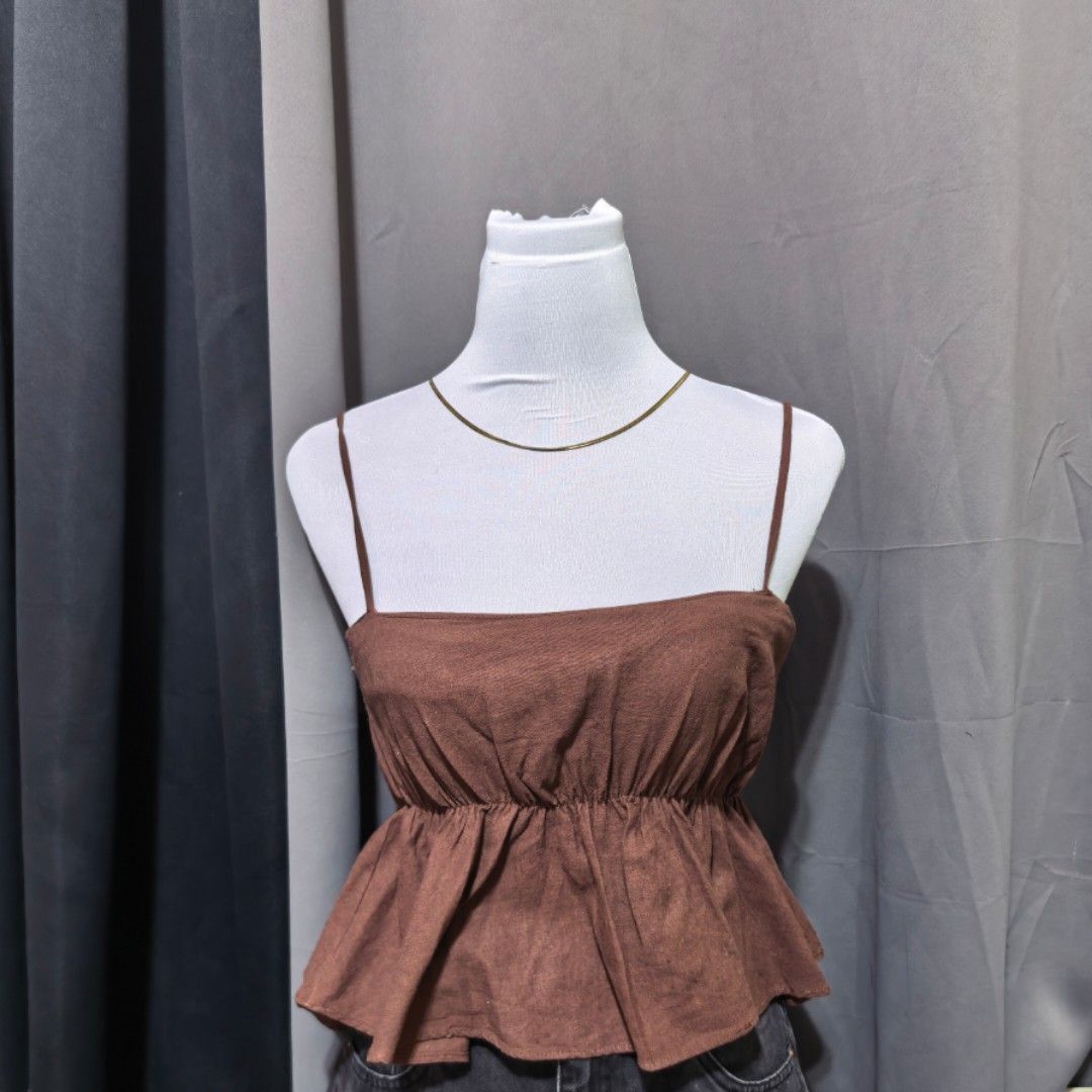 Shein linen top (Category: Others Tops) located in Davao. Submitted by threadelle_davao (Listing ID 1469157234, Image 1). Description: Used 4x - still in good condition 👉🏻 We ship nationwide via J&T or LBC 👉🏻 Payment first basis 👉🏻 Delivery via Grab or Maxim for Davao buyers 👉🏻 Gcash - Maya wallet - Bank transfer only.