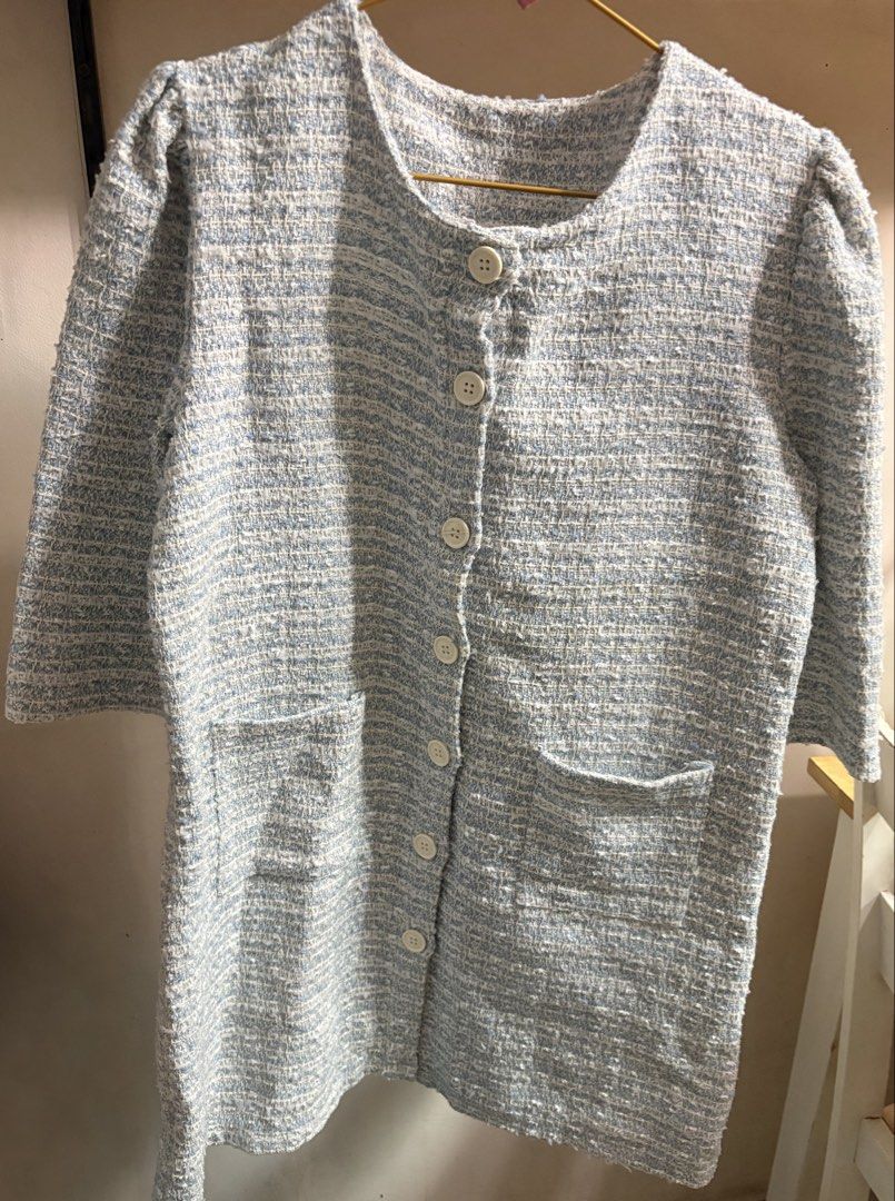 Short Tweed Dress (Category: Dresses) located in Marikina City. Submitted by thrifty_trinkets_by_anais (Listing ID 1469158477, Image 1). Description: 🌸 Selling own preloved/brand new items for less - EVERYTHING is negotiable as long as REASONABLE in price 🤗 🙏🏻 Please also check my account for more marked down items 🫶 📍Marikina near S&R/Uniqlo 💳 Maribank/Maya/Gcash 🏍️ Grab/Lalamove/J&T (by schedule) 🗓️ Offers/Reservations will be honored 