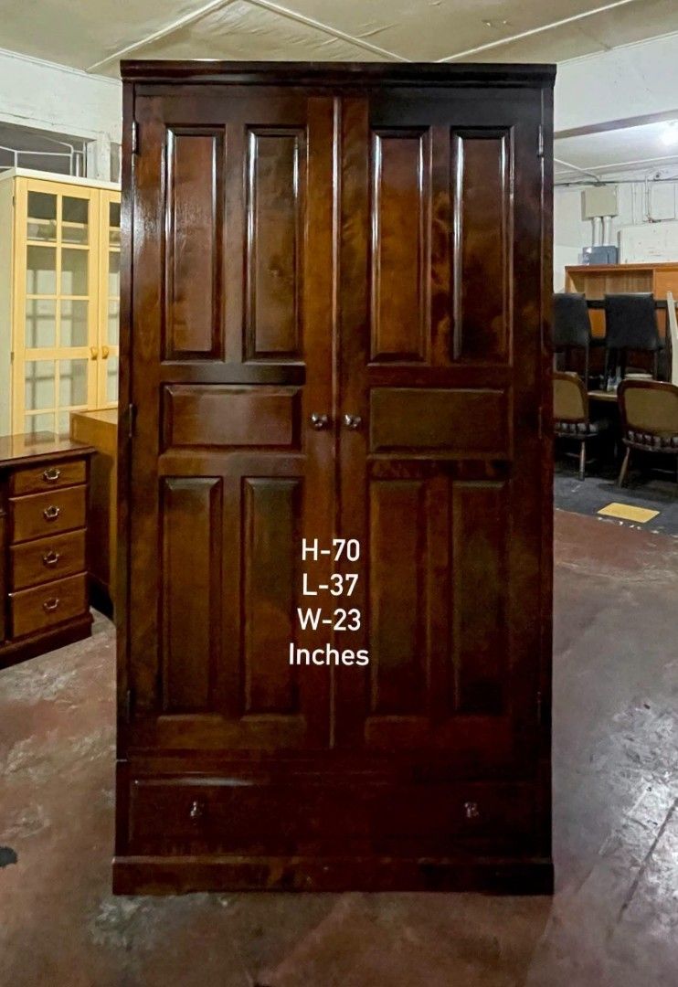 Side Drawer with Bottom Drawer (Category: Shelves, Cabinets & Racks) located in Quezon City. Submitted by dannikkishoppe2 (Listing ID 1469032310, Image 2). Description: Side Drawer with Bottom Drawer‼️₱9800‼️ 2-Door Wardrobe Closet Cabinet ✔️ Sturdy Wooden Construction ✔️ Durable and Functional ✔️ Perfect for organizing your clothes and essentials! Please manage your expectations as there might be minimal flaws. Color may vary due to lighting, it