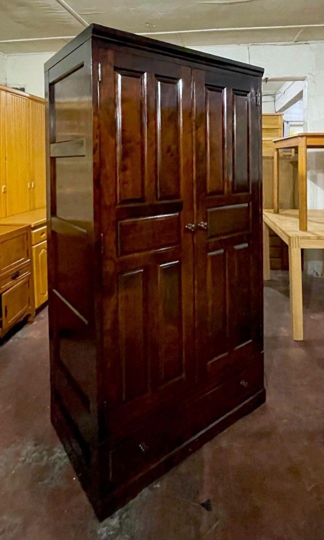 Side Drawer with Bottom Drawer (Category: Shelves, Cabinets & Racks) located in Quezon City. Submitted by dannikkishoppe2 (Listing ID 1469032310, Image 3). Description: Side Drawer with Bottom Drawer‼️₱9800‼️ 2-Door Wardrobe Closet Cabinet ✔️ Sturdy Wooden Construction ✔️ Durable and Functional ✔️ Perfect for organizing your clothes and essentials! Please manage your expectations as there might be minimal flaws. Color may vary due to lighting, it