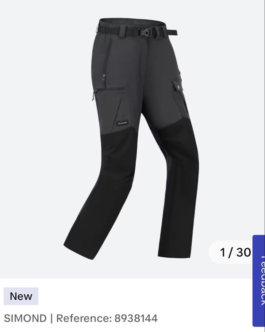 Simond MT500 Men Mountain Trousers (Category: Activewear) located in Quezon City. Submitted by a10as (Listing ID 1469087201, Image 1). Description: - Brand/Model: Simond MT500 Hiking Trousers - Colors: Dark grey and black - Durability: Reinforced knee and ankle panels for rugged terrain - Fit: Comfortable straight fit design - Features: Integrated belt included - Storage: Zippered hand pockets and functional thigh cargo pockets - Unisex.