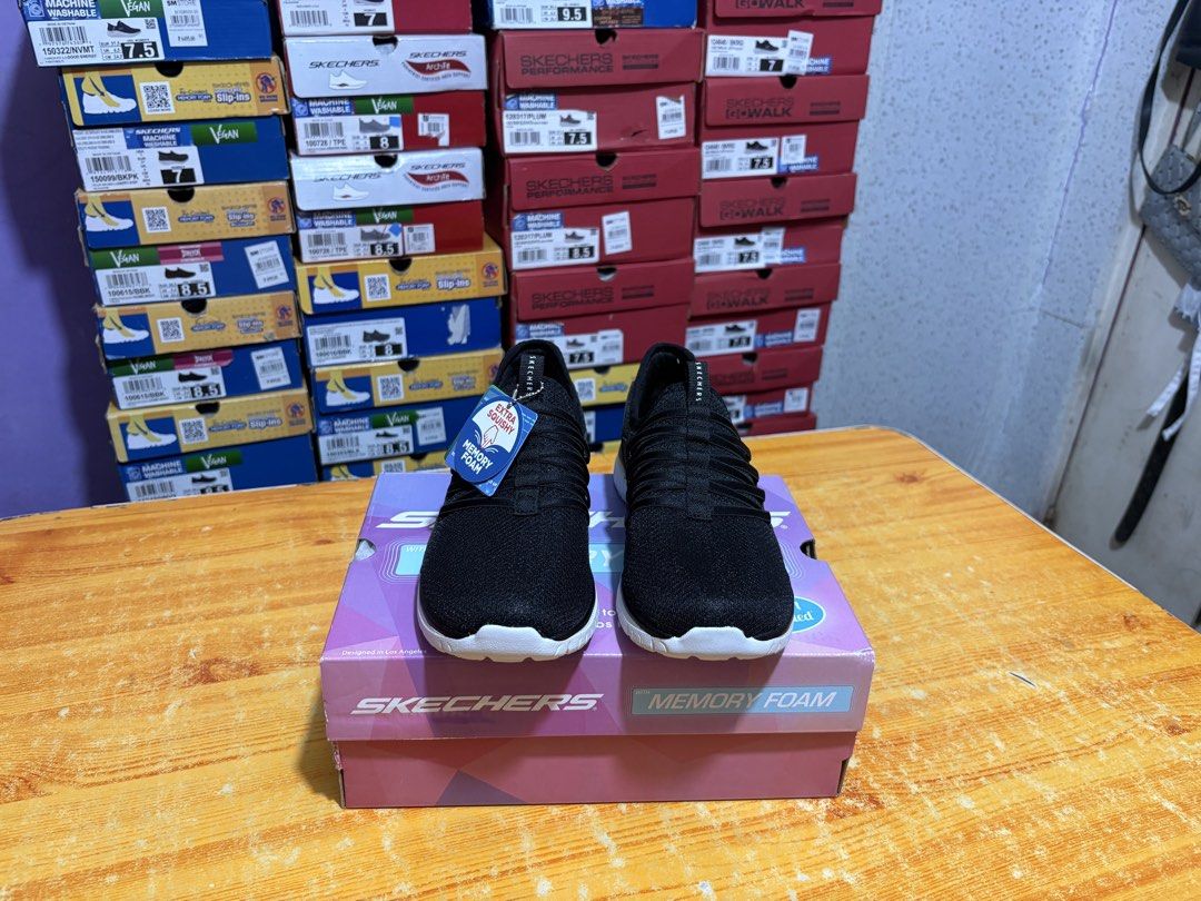 SKECHERS MEMORY FOAM WOMEN ORIGINAL (Category: Sneakers) located in Taguig. Submitted by rajiepenaf34481 (Listing ID 1469108491, Image 3). Description: 💯 % COMFORTABLE 💯% ORIGINAL 💯 % authentic 💯 % BRAND NEW 💯 % LEGIT SELLER 💯 % ON HAND 💯 % WITH BOX SIZE: 6 / 7 US WOMEN BELOW MALL SRP✅ FROM: 5499❌ NOW: 1,899✅ SHIP VIA ✅LALAMOVE ✅LBC (OUTSIDE MANILA) ✅J&T ✅READY TO SHIP MOP: COD COP GCASH ITEM CHECK BEFORE PAYMENT WILLING FOR MEET UP SA MAL