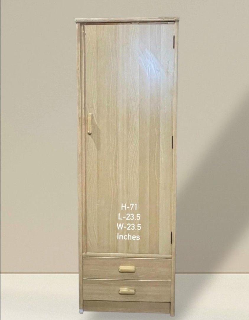 Slim Wardrobe Closet Cabinet with Bottom Drawers (Category: Shelves, Cabinets & Racks) located in Quezon City. Submitted by dannikkishoppe2 (Listing ID 1469156575, Image 1). Description: Slim Wardrobe Closet Cabinet with Bottom Drawers‼️₱6500‼️ ✔️ Sturdy Wooden Construction ✔️ Space-Saving Design ✔️ Perfect for Organizing Your Clothes and Essentials Please manage your expectations as there might be minimal flaws. Color may vary due to lighting, i