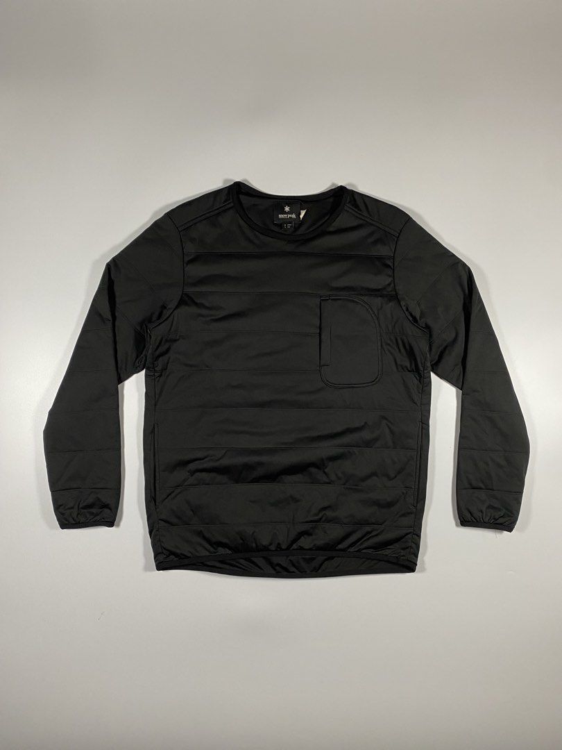 Snow Peak Flexible Insulated Pullover Mens (Medium) (Category: Coats, Jackets and Outerwear) located in Porac. Submitted by pepasoutdooressentials (Listing ID 1469109890, Image 1). Description: Snow Peak Flexible Insulated Pullover Mens (Medium) - Made from Recycled Polyester with a water repellent outer layer. - Made for layering and transitional weather. Dimension Width: 22" Length: 27" Condition: Like new Issue: None See pics for more details 
