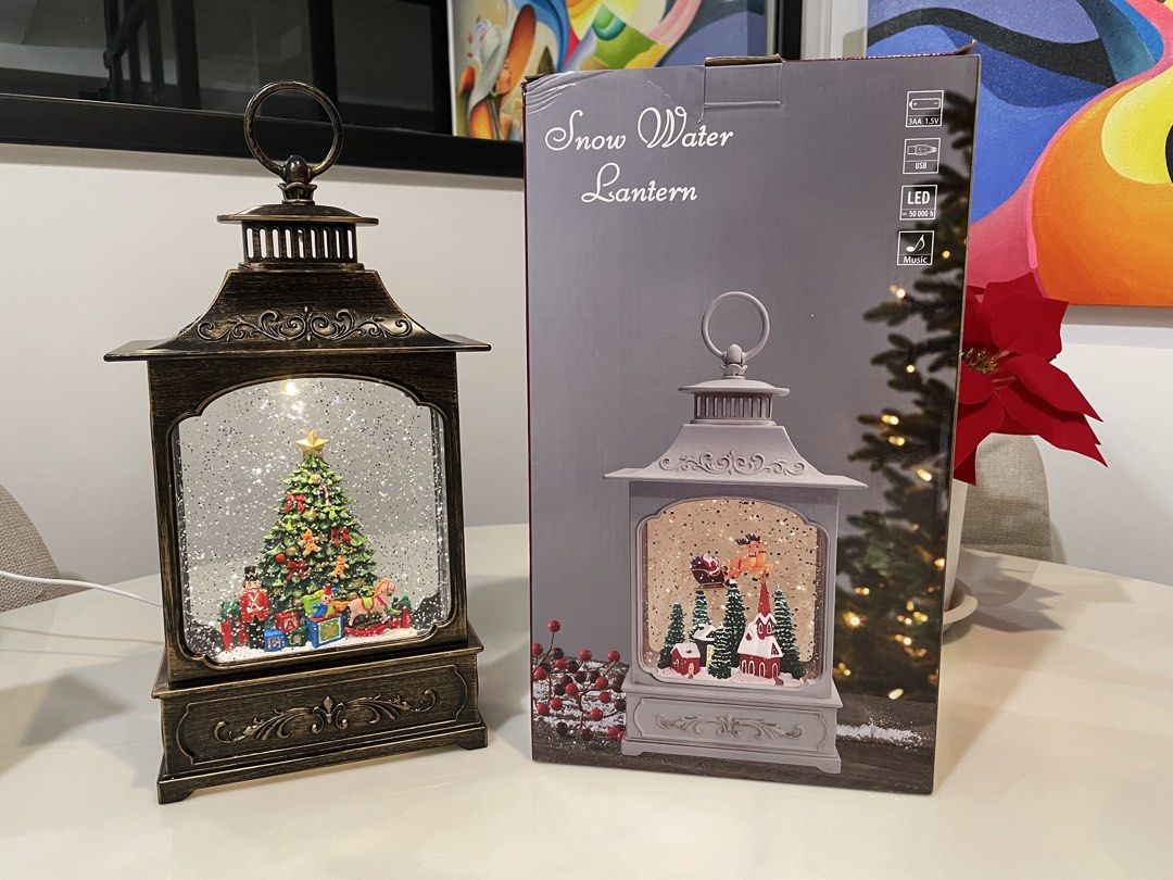 Snow Water Lantern (Category: Other Home Decor) located in Pasig City. Submitted by ab218 (Listing ID 1469055482, Image 3). Description: All Brand New - Snow Water Lantern with Music Perfect for Christmas Gift, Home Decor or Pasalubong for Abroad White Nativity - 2,300 - 4 left JMJ w/ Angel - 2,300 - 1 left Christmas Tree - 2,200 - 1 left JMJ - 2,200 - 1 left JMJ w/ Angel Book - 2,500 - 1 left Telephone Booth - 1,900 - 1 left All USB or Battery o