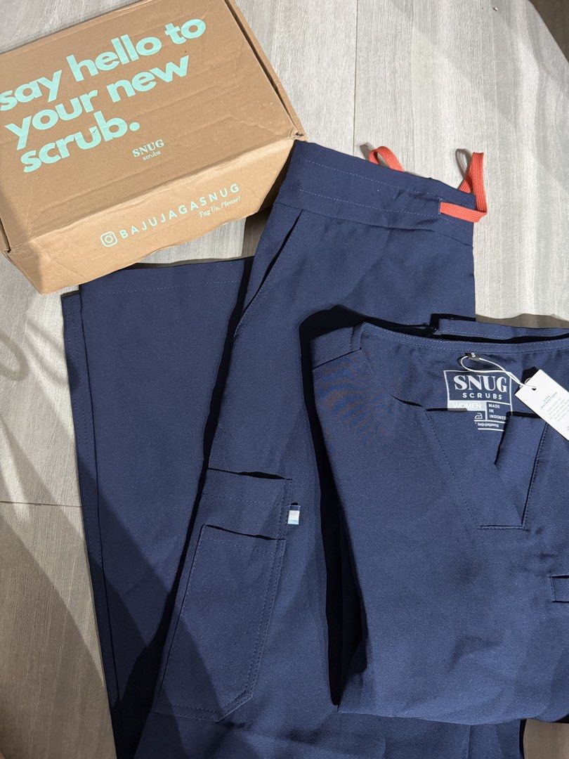 Snug Scrubs Women Ease Series (Category: Sets or Coordinates) located in Quezon City. Submitted by addtocartapparels (Listing ID 1469126312, Image 2). Description: FS: SNUG Scrubs Ease Series In Navy Size: Small (Bnew/Onhand) Php 1350 Only Loc: Quezon City Mop: Gcash,Gotyme,Paymaya,Maribank,BDO Mod: Lalamove/Tiktok Checkout.