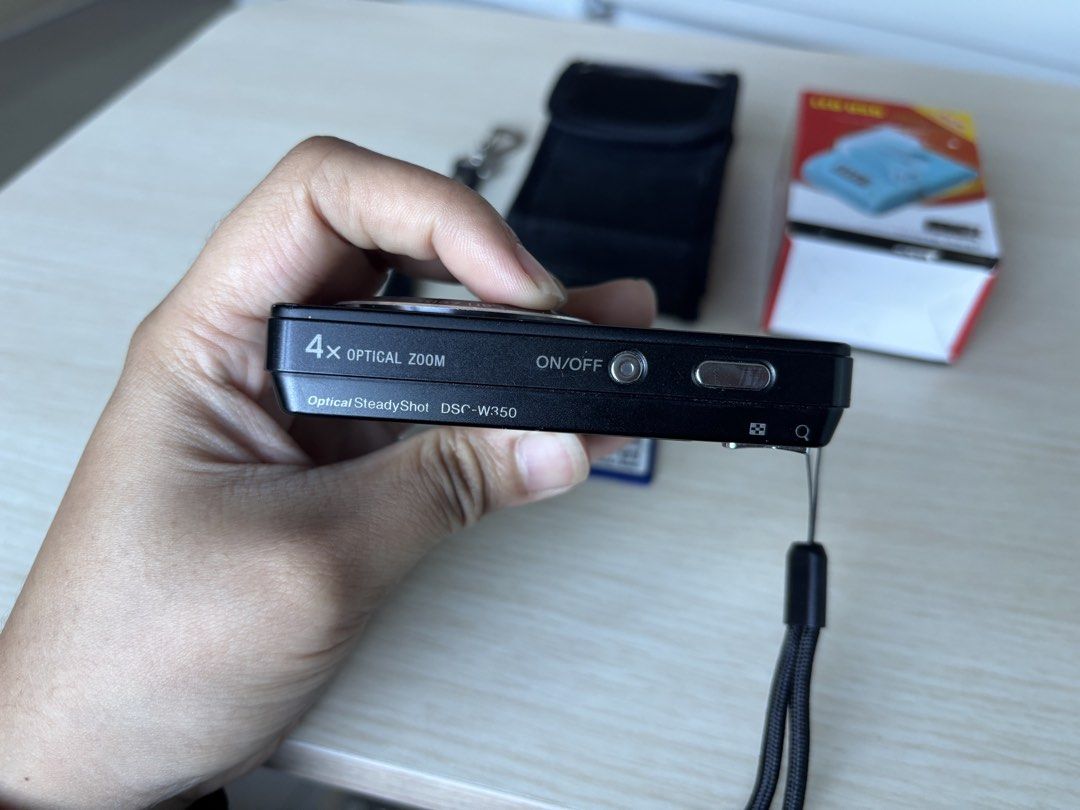 sony cybershot dsc-w350 (Category: Cameras) located in Quezon City. Submitted by onisethrifts (Listing ID 1469013501, Image 3). Description: selling this digicam 📸 sony cybershot dsc-w350 – 14.1mp (crisp output! message me lang for clearer copy ng photos since medyo lumalabo talaga here sa fb 😔) – black – no functional issues except for sometimes, nagiiba yung mode niya medyo lose ata yung down and up sa mode – japanese language only but very e