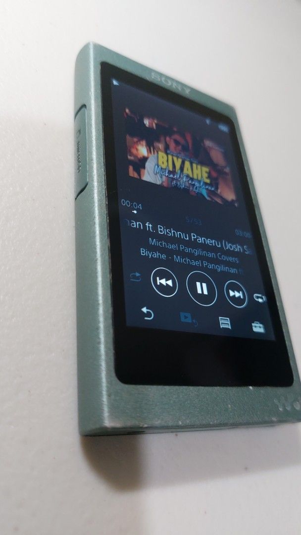 SONY WALKMAN NW-A40 Series Please read discription. (Category: Portable Music Players) located in Quezon City. Submitted by christopher.torio18 (Listing ID 1469041244, Image 3). Description: Model : SONY WALKMAN NW-A40 Series Selling Price : 5500 2nd Hand/ Tested & Working High-Resolution Audio Bluetooth & NFC microSD support (SD card NOT included) Battery Capasity 3 hrs continuous playback, wala pang bawas sa indicator Unit Only May occasional g