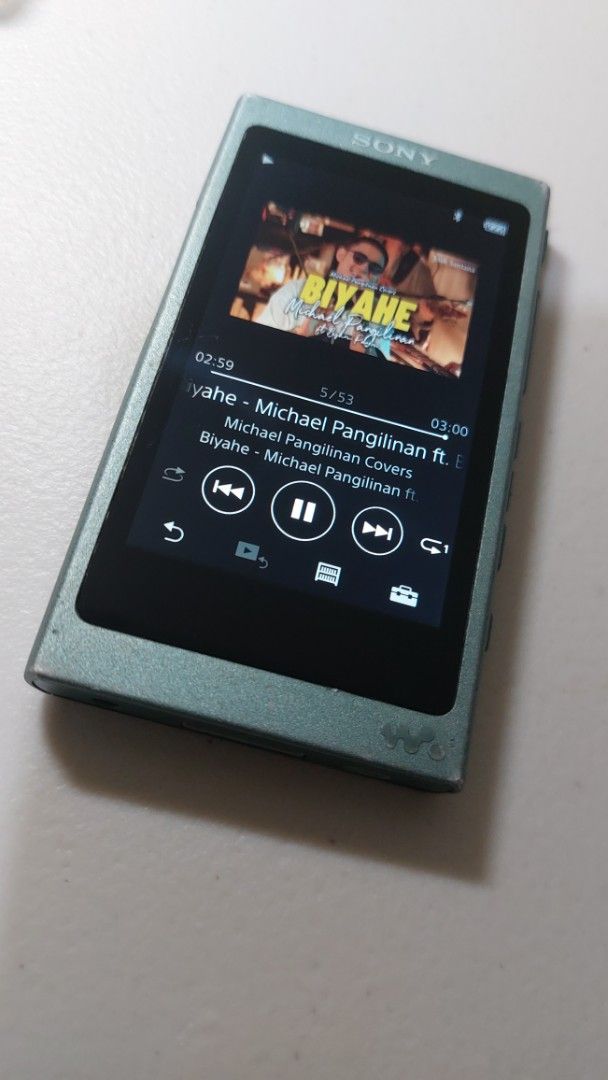 SONY WALKMAN NW-A40 Series Please read discription. (Category: Portable Music Players) located in Quezon City. Submitted by christopher.torio18 (Listing ID 1469041244, Image 2). Description: Model : SONY WALKMAN NW-A40 Series Selling Price : 5500 2nd Hand/ Tested & Working High-Resolution Audio Bluetooth & NFC microSD support (SD card NOT included) Battery Capasity 3 hrs continuous playback, wala pang bawas sa indicator Unit Only May occasional g