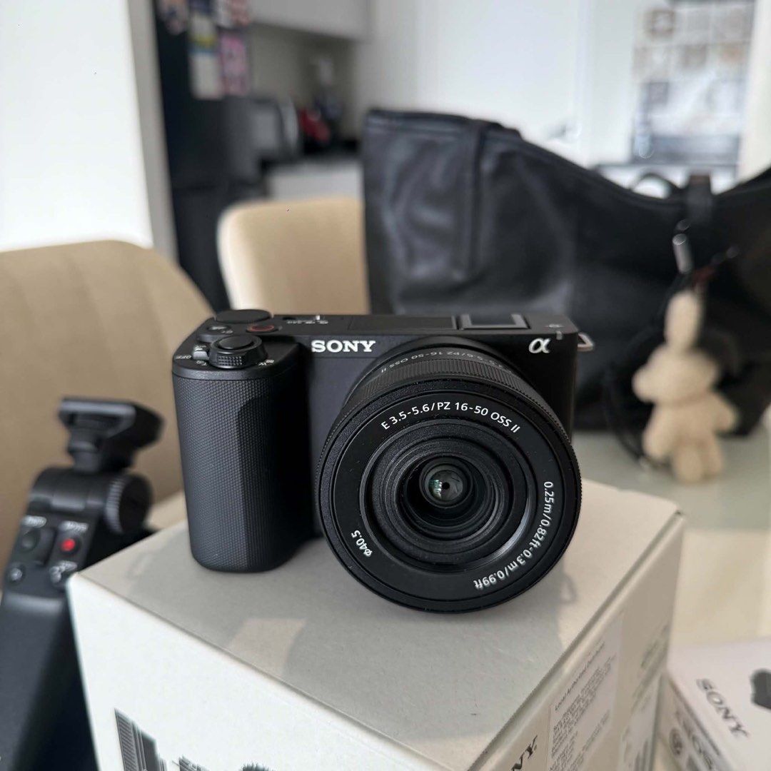 Sony ZV-E10 II E PZ 16-50mm OSS II Camera Kit (Category: Cameras) located in Quezon City. Submitted by wendyyys (Listing ID 1468949373, Image 1). Description: - Camera: Sony ZV-E10 II Mirrorless Camera - Lens: E PZ 16-50mm F3.5-5.6 OSS II Lens - Included Accessories: Original box, extra NP-FZ100 battery pack, 256GB Suneast SDXC memory card, and wireless shooting grip - Condition: Fully boxed, excellent setup - Best For: Vlogging and all-in-one co