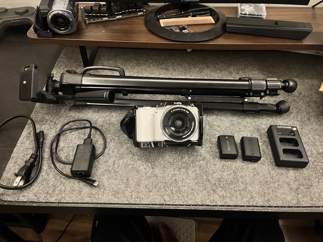 Sony ZV-E10 with 16-50mm kit lens (Category: Cameras) located in Manila. Submitted by benchlangnaman (Listing ID 1469158716, Image 1). Description: FOR SALE: Sony ZV-E10 with 16-50mm kit lens + Accessories Bundle 📸 Selling my Sony ZV-E10 Mark I (White) with 16–50mm kit lens and accessories. INCLUSIONS: * Sony ZV-E10 Mark I (White) * Sony E PZ 16–50mm kit lens * Tripod * SmallRig camera cage * 2 NP-FW50 camera batteries (1 Sony, 1 RAVpower) * RAV