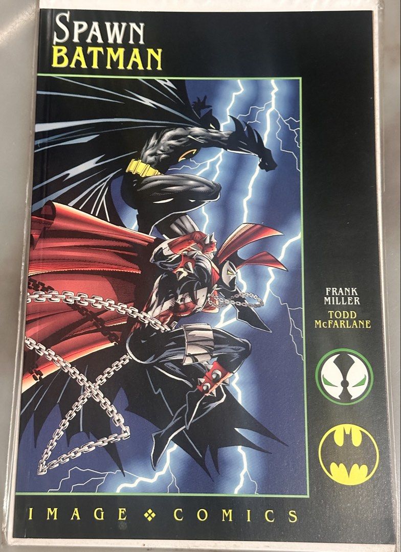 Spawn vs. Batman (Image / DC Comics - 1994) (Category: Comics & Manga) located in Mandaluyong City. Submitted by collectorsobsessions (Listing ID 1469121840, Image 1). Description: Spawn vs. Batman (Image / DC 1994) - Comic in Fine to Very Fine condition. - With some minor whitening on back cover due to age. - Comes as is, what you see is what you get. - PRICE: P600.