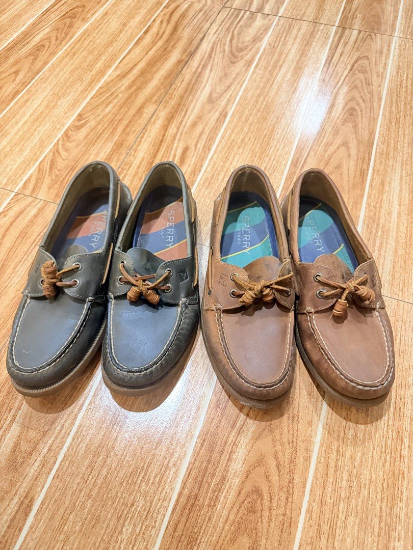 Sperry Top-Sider (Category: Casual Shoes) located in Malabon City. Submitted by rars3 (Listing ID 1469085468, Image 1). Description: Selling 2 pairs of my Sperry Top-Sider Size 9 mens Green and Brown Rarely used, still in good condition No inclusions RFS: Hindi nagagamit N. Caloocan.