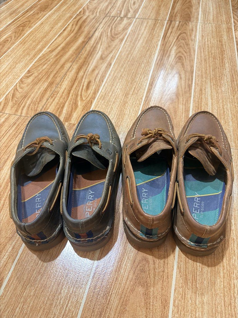 Sperry Top-Sider (Category: Casual Shoes) located in Malabon City. Submitted by rars3 (Listing ID 1469085468, Image 3). Description: Selling 2 pairs of my Sperry Top-Sider Size 9 mens Green and Brown Rarely used, still in good condition No inclusions RFS: Hindi nagagamit N. Caloocan.