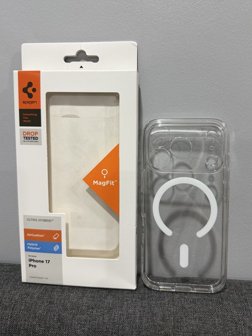 Spigen Ultra hybrid for 17pro (Category: Cases & Sleeves) located in Cebu City. Submitted by caseypie.cebuph (Listing ID 1469017772, Image 1). Description: Used only 5x For iphone 17pro.