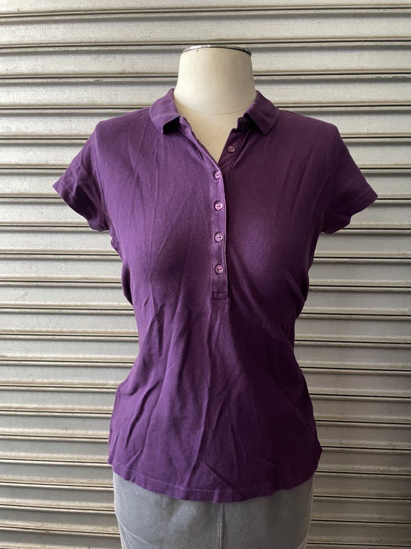 Splash Basics Pique Polo Purple Size 14 (Category: Shirts) located in Davao. Submitted by riab_qt (Listing ID 1468947613, Image 1). Description: - Brand: Splash Basics - Color: Solid purple - Material: Soft cotton blend with stretch - Design: Classic collar, 5-button placket, short sleeves - Condition: Great casual basic.
