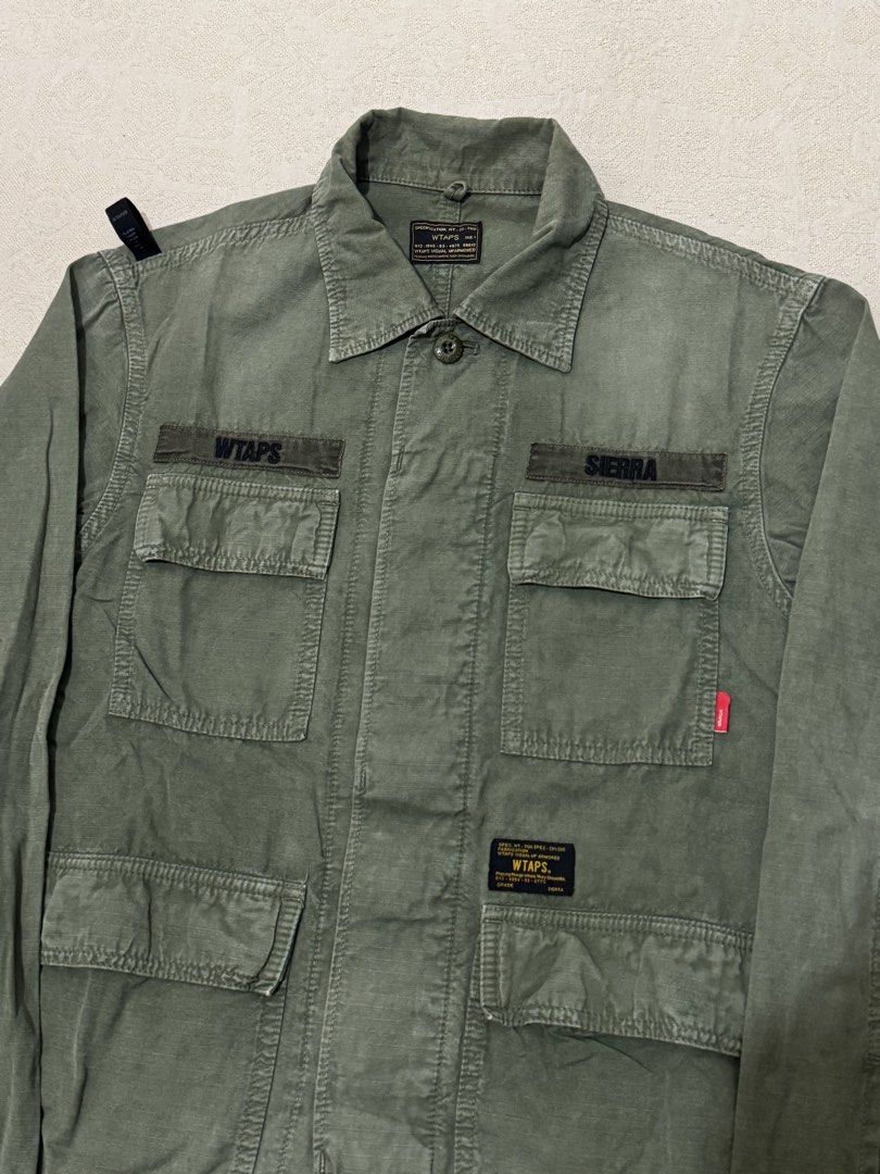SS15 WTAPS Ripstop Jungle Jacket Repro Made in Japan (Category: Coats, Jackets and Outerwear) located in Angeles City. Submitted by luigisells (Listing ID 1469114586, Image 2). Description: Size 1 on tag fits M-L 27x20 Very Good Condition Issue/s: none * 250 usd srp * limited release militaria amekaji true vintage MOP: Gcash or Bank Transfer Courier: J&t Express.