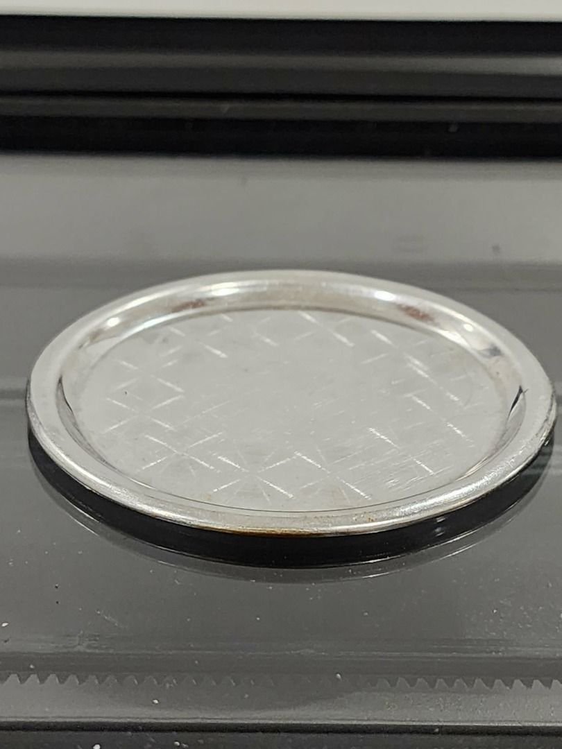 Stainless Drink Coaster (Category: Dinnerware & Cutlery) located in Quezon City. Submitted by foxsquaredeals (Listing ID 1469029718, Image 1). Description: Size: 9cm 7pcs available P40/pc MOP: Gcash/Bank transfer.