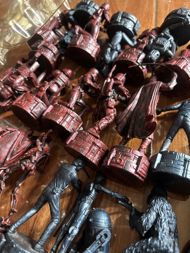 Star Wars Chess Set Antique Style Board Game (Category: Board Games & Puzzles) located in Manila. Submitted by erin_closet (Listing ID 1468955412, Image 3). Description: - Star Wars antique-style chess set - 32 highly detailed playing pieces - Blue Team: Luke Skywalker, Princess Leia, Yoda, Obi-Wan Kenobi, R2-D2, and Stormtroopers - Red Team: Emperor Palpatine, Darth Vader, Count Dooku, Darth Maul, General Grievous, and Stormtroopers - Comes in o
