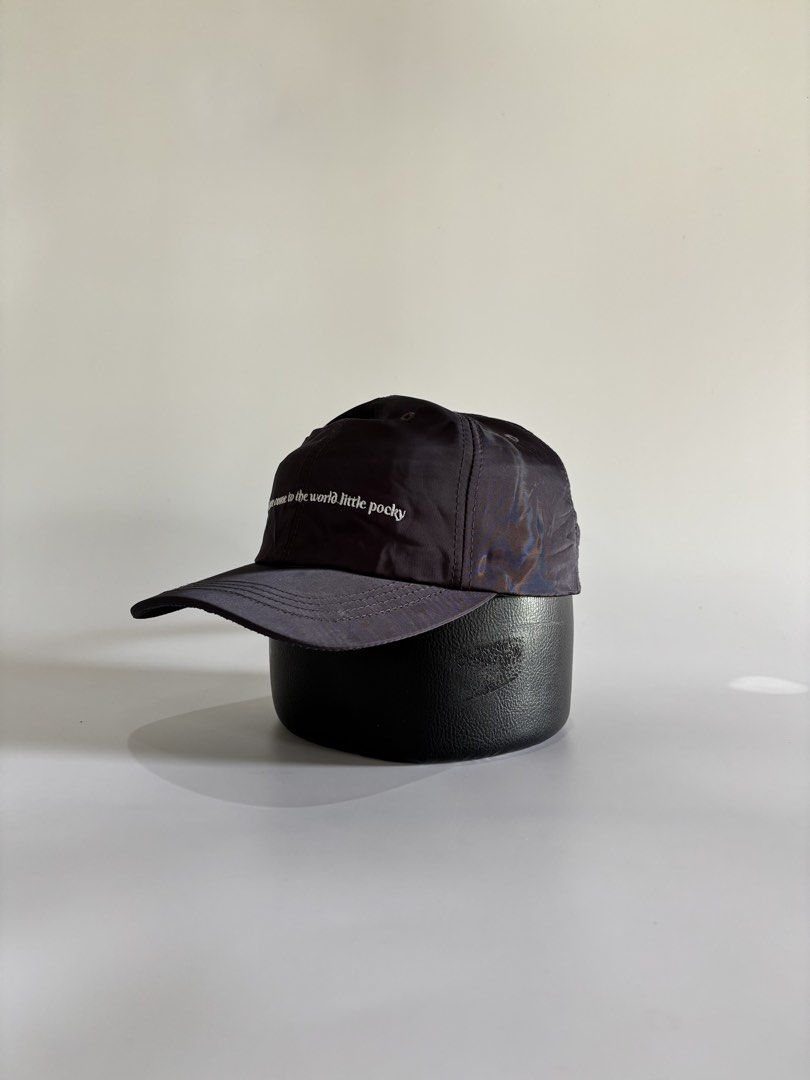 Statement Nylon Hat (Category: Caps & Hats) located in Malaybalay. Submitted by haulsome (Listing ID 1468995397, Image 2). Description: Statement Nylon Hat -In good condition -Features an embroidered Welcome to the world pocky up front -Excellent for outdoor activities -Adult size, adjustable strap 250php, +sf .