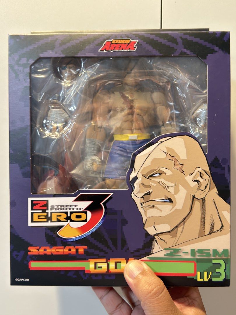 Storm Arena Sagat (Category: Action & Battle Toys) located in Romblon. Submitted by chadish_magoy (Listing ID 1469023706, Image 1). Description: - Brand: Storm Arena / Capcom Street Fighter Zero 3 - Character: Sagat - Condition: Brand new in original collector window box - 2,100 (MISB) LBC COP (Payment 1st) JnT Loc: Romblon.