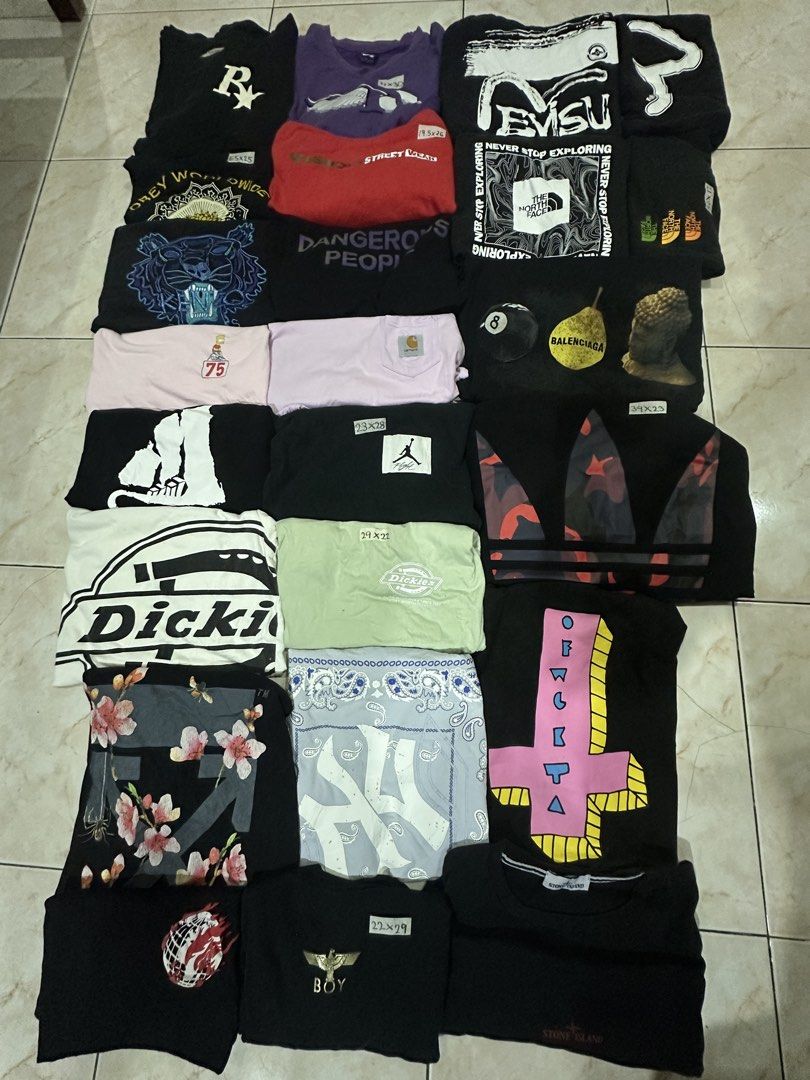 Streetwear aspack (Category: Tshirts & Polo Shirts ) located in Baguio. Submitted by maikeru.red (Listing ID 1469071662, Image 1). Description: 1500 as pack 24pcs M-XL Streetwear brands .