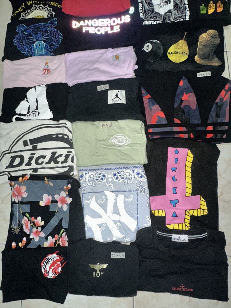 Streetwear aspack (Category: Tshirts & Polo Shirts ) located in Baguio. Submitted by maikeru.red (Listing ID 1469071662, Image 3). Description: 1500 as pack 24pcs M-XL Streetwear brands .