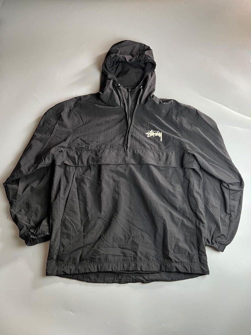 Stussy - Ripstop halfzip - Pullover hoodie (Category: Coats, Jackets and Outerwear) located in San Pablo. Submitted by hiddenrygn (Listing ID 1468947571, Image 1). Description: Stussy - Ripstop halfzip - Pullover hoodie Size : XL (24” 27”) No flaws Excellent condition Authentic DM!.