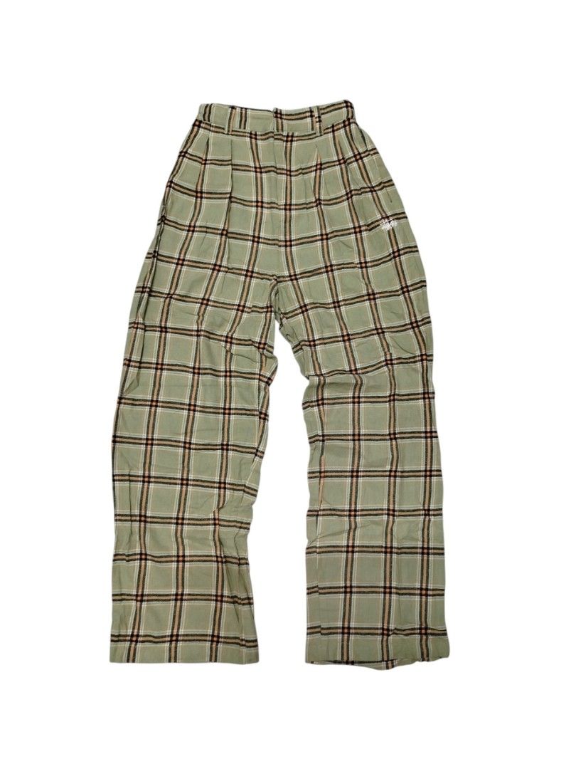 STUSSY CHECKED TROUSER PANTS (Category: Other Bottoms) located in Bayombong. Submitted by Gentlemans_ClosEt (Listing ID 1468937578, Image 1). Description: STUSSY CHECKED TROUSER PANTS SIZE 6 ON TAG WAISTLINE: 26-29 LENGTH: 42 LEG OPENING: 10 EXCELLENT CONDITION NO ISSUES.