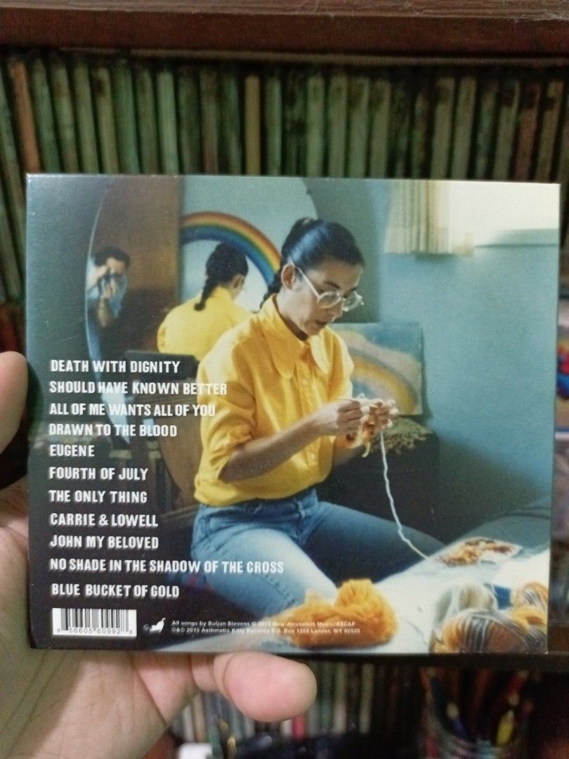 Sufjan Stevens Carrie & Lowell CD Album (Category: CDs & DVDs) located in Manila. Submitted by crashandburn101 (Listing ID 1469148379, Image 2). Description: Sufjan Stevens Carrie & Lowell audio CD in a cardboard sleeve. Includes tracks Death with Dignity, Should Have Known Better, Fourth of July, and Blue Bucket of Gold. Asthmatic Kitty Records release from 2015. Great folk album..