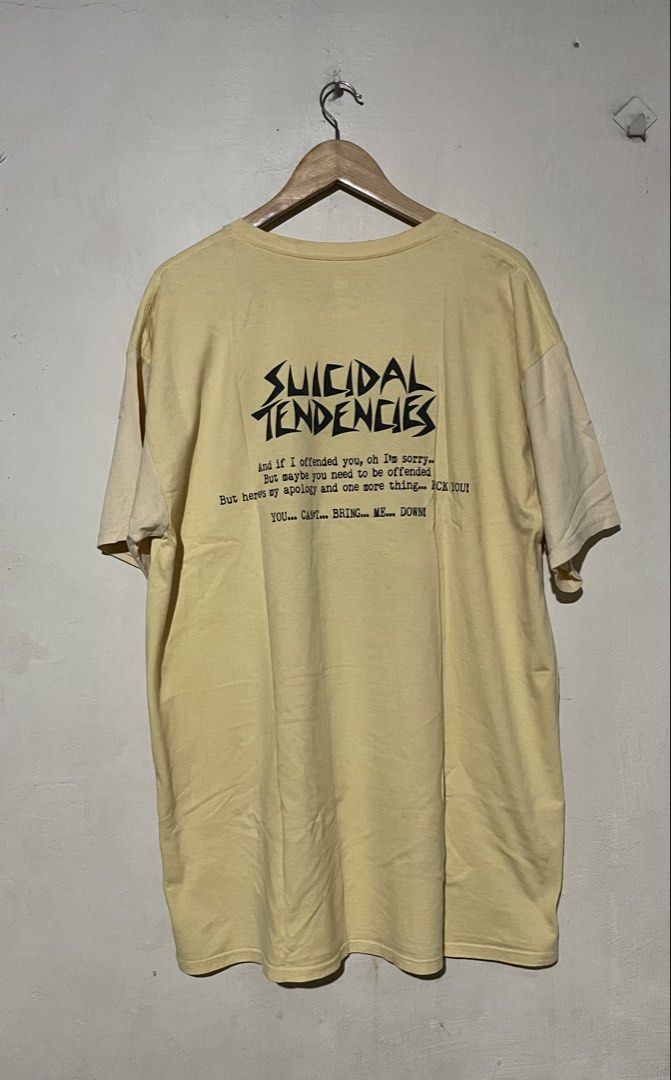 Suicidal Tendencies Charles Manson (Category: Tshirts & Polo Shirts ) located in San Jose del Monte. Submitted by naaahmaaan (Listing ID 1468956408, Image 2). Description: - Dimes : L 32 - W 24 - size : 3XL on tag - Very good condition, No pin hole - SJDM BULACAN 📍 - Dm me for more inquiries 📩.