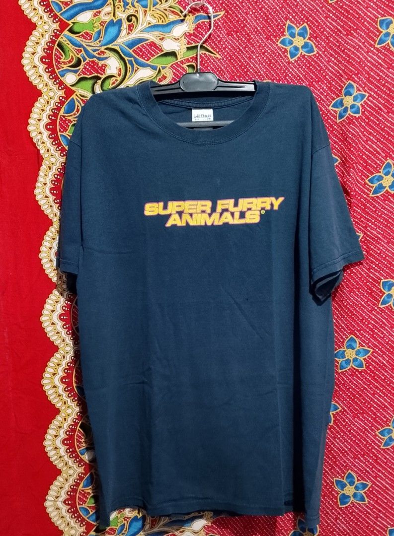 Super Furry Animals (Category: Activewear) located in Davao. Submitted by outdatedfinds (Listing ID 1469107596, Image 1). Description: Vintage Super Furry Animals Gildan Activewear Ultra Cotton Heavyweight Tag Size Medium 21x28 Holes Issues 650 plus sf Davao City Location hmu 📩.