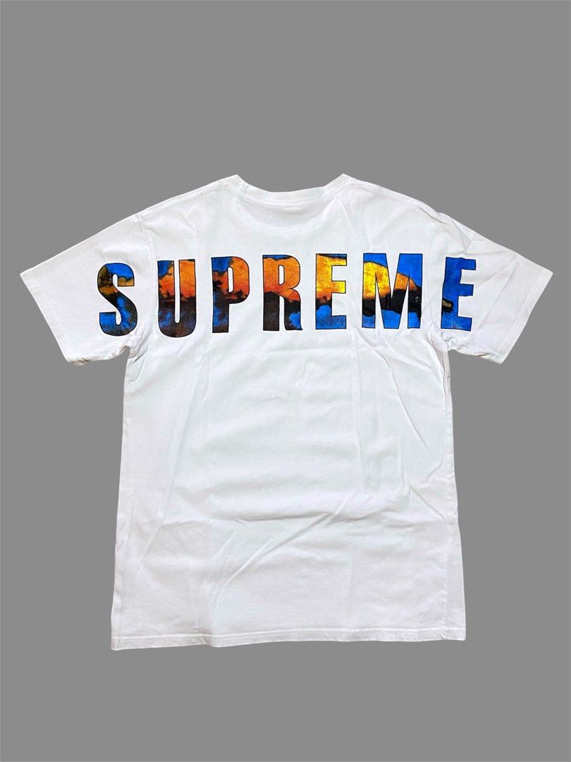 SUPREME BIG SCRIPT (Category: Tshirts & Polo Shirts ) located in San Pablo. Submitted by tripnthrift15 (Listing ID 1468941641, Image 1). Description: SUPREME SIZE MEDIUM ON TAG COMPLETE TAGS GOOD CONDITION DIMES 21*28.