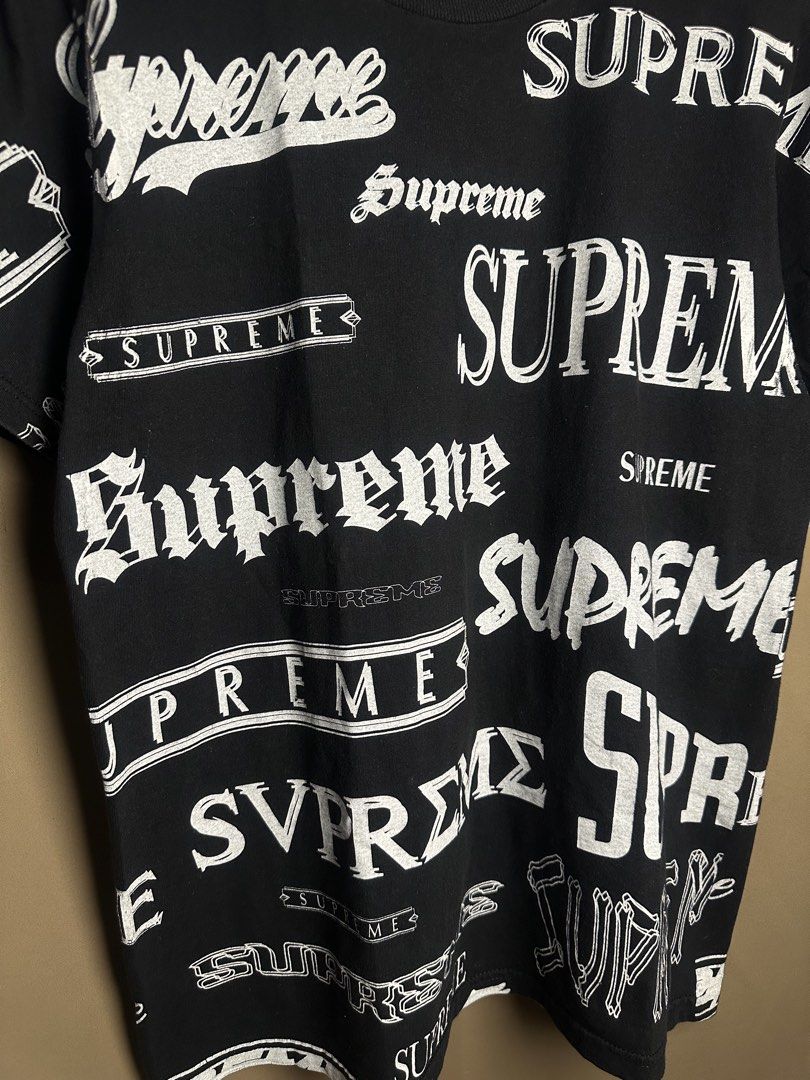 Supreme Multi Logo Tee (Category: Tshirts & Polo Shirts ) located in Marikina City. Submitted by swiftsian (Listing ID 1469094159, Image 2). Description: Authentic Supreme Multi Logo Tee (Black) - Size: Medium - Issue: None - Color may vary due to lighting Shipping: Lalamove/J&T .