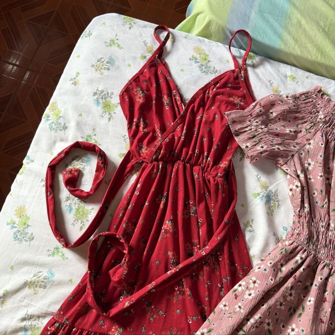 [TAKE 2] Long/Maxi Dresses (Category: Dresses) located in Pasig City. Submitted by beabimbop (Listing ID 1468992403, Image 3). Description: • xs-s • both are stretchy • check pics for more details 🏷️ tags: evening dress, summer dress, coquette, cottagecore, fairycore, classy dress, christmas dress, birthday dress, for occasion .
