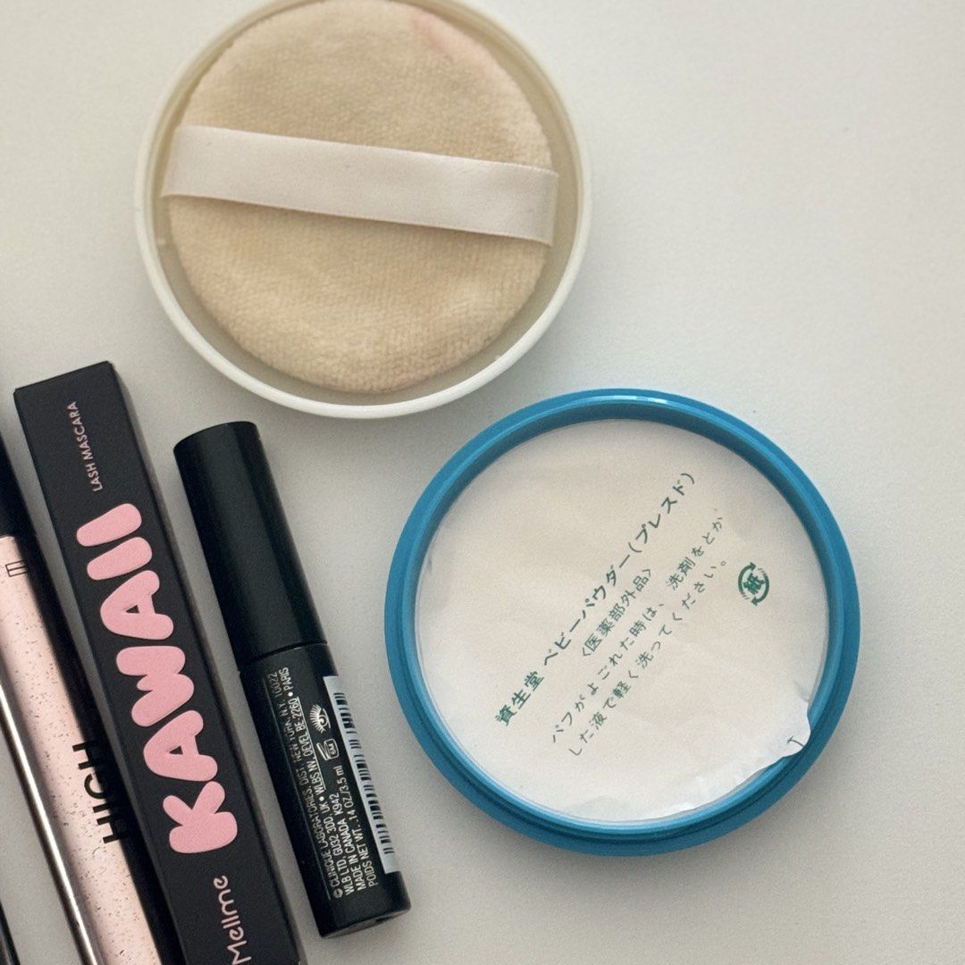take all: 5 makeup bundle (Category: Makeup) located in Antipolo. Submitted by bananadeclutter (Listing ID 1469160980, Image 3). Description: new: - Mellme Kawaii Lash Mascara lighty used: - Shiseido Baby Powder Pressed Medicated Powder [will not include the puff for hygienic purposes] well used: - BYS Eyebrow Powder Palette [broken cover, taped to keep together] - BYS High Altitude Mascara - Clinique High Impact Mascara .