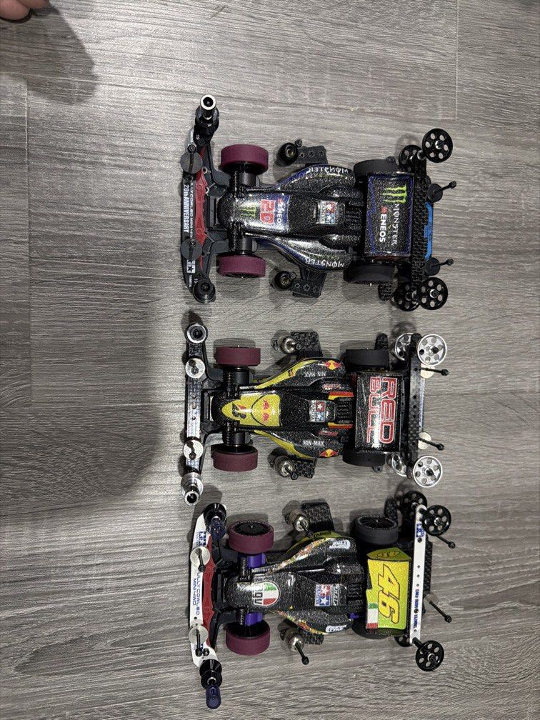 Tamiya Mini 4WD Custom Racing Cars Set of Three, Toys & Collectibles ...
