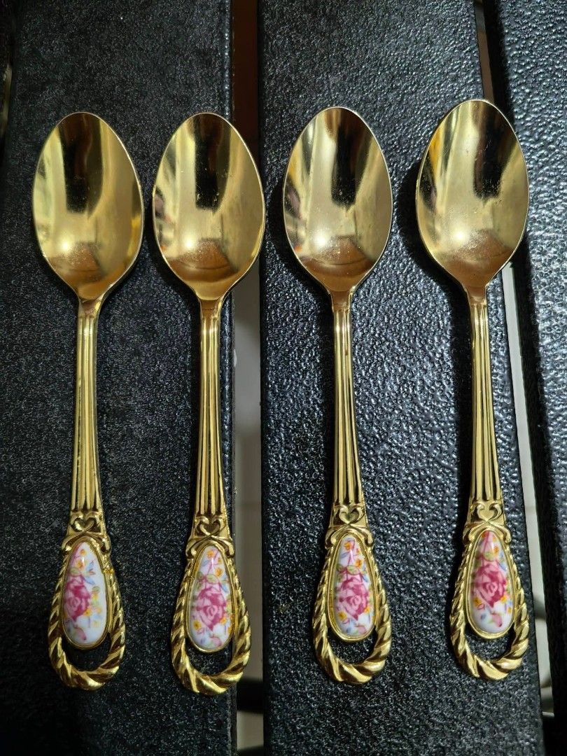 Teaspoons - Floral Set of 4 (Category: Other Kitchenware & Tableware) located in Cebu City. Submitted by dudes_villanueva (Listing ID 1468977082, Image 1). Description: Teaspoons - Floral Set of 4 Stainless Steel 📌 In excellent condition..